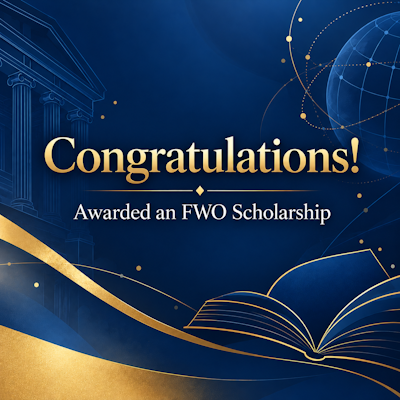 Simon Desimpelaere recieved an FWO Scholarship